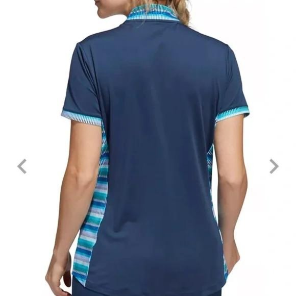 NWT adidas Women's Medium Ultimate365 Printed Golf Polo - Picture 2 of 5